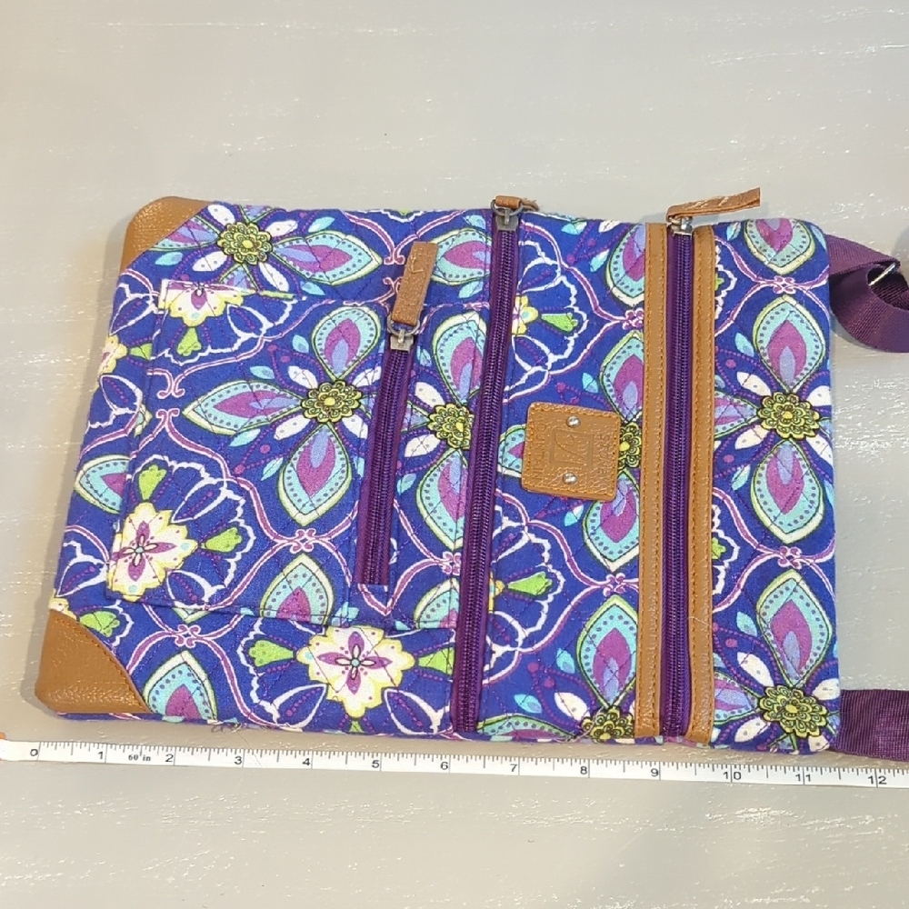 Floral Purple Crossbody Bag - Picture 6 of 6